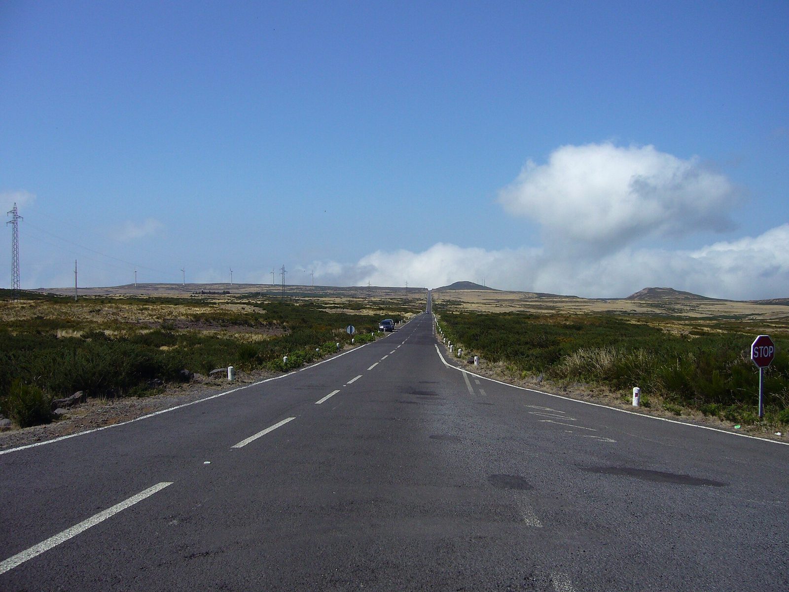Open moorland plateau of Paúl da Serra under a wide sky