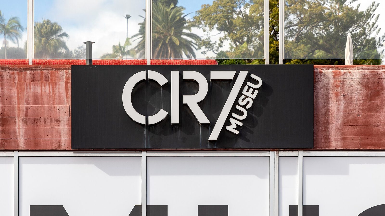Trophy displays inside the CR7 museum on the Funchal waterfront